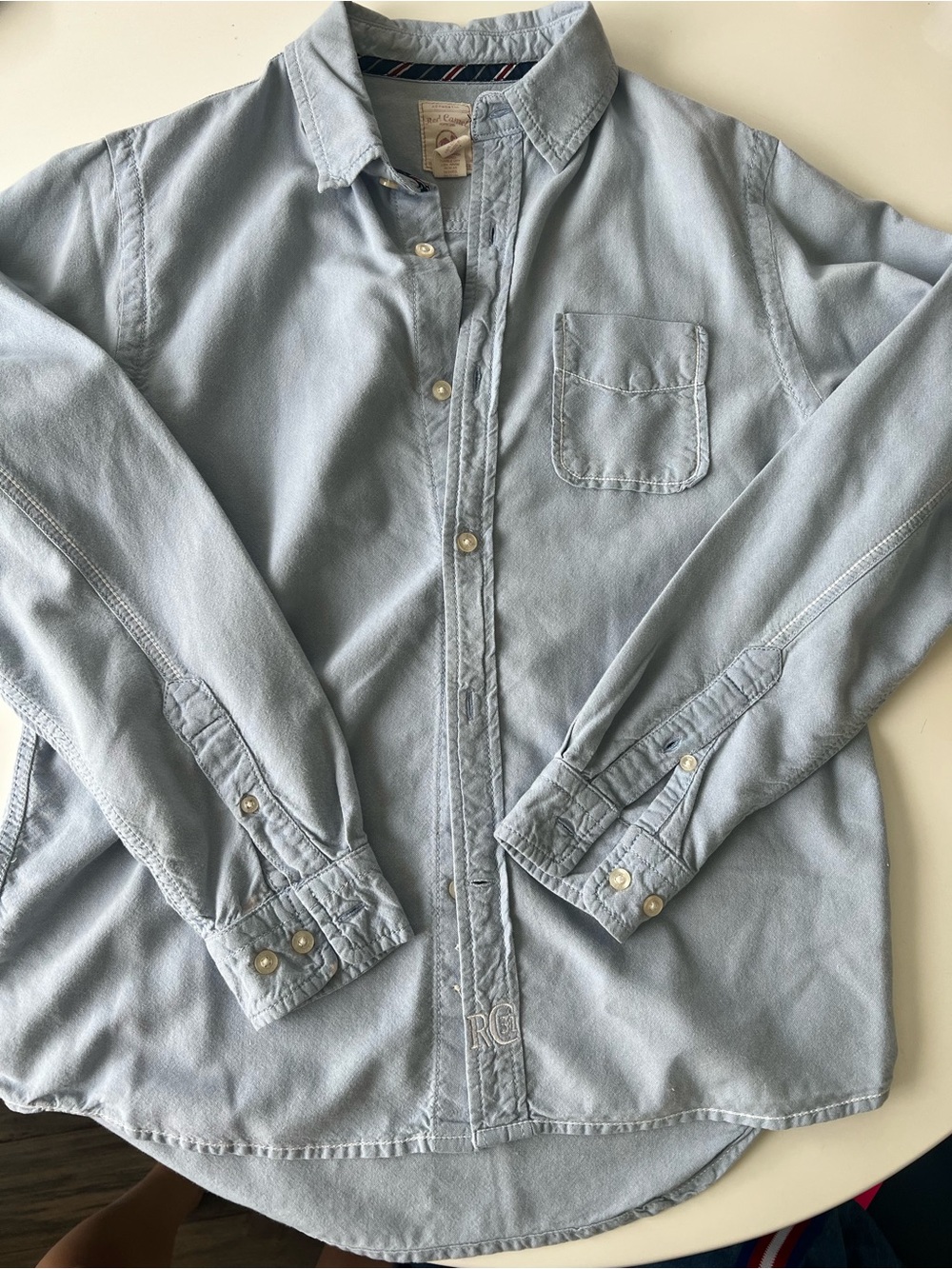 Red Camel Light Blue Casual Button-Up Shirt